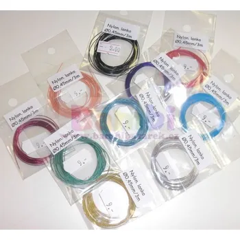 Nylonové lanko Ø 0,45mm - černá (3 metry)