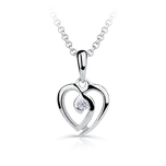 Danfil DF 1609 srdce bílé zlato s…