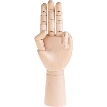 Dřevěná hračka Kloubová ruka dřevěná 25cm, levá