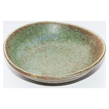 Aroma lampa Keramická miska na kužílky nízká /zelená efektní