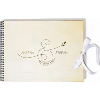 Svatební dekorace Svatební kniha ampersand - A4 - 20 listů + doprava zdarma