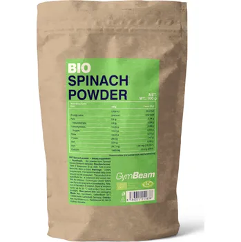 Anabolizér GymBeam BIO Špenátový prášek 100 g