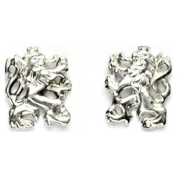Náušnice Stříbrné náušnice Český lev - NŠ826 (Náušnice na šroubek motiv Českého lva)
