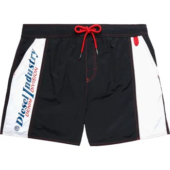 Dámské plavky Pánská koupací kraťasy 00SXLI 0PCAI E0013 černá/bílá - Diesel černá-bílá XL