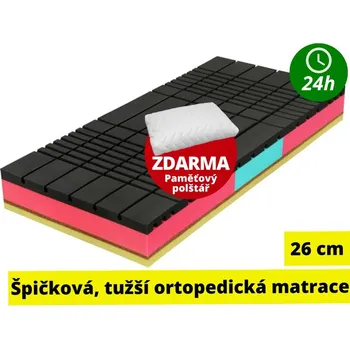 Matrace Matrace za hubičku.cz Lotus 85 x 195 bytelná, extra vysoká česká sendvičová matrace