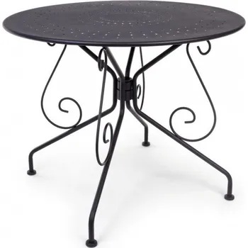 Zahradní stůl BIZZOTTO kulatý zahradní stůl ETIENNE antracit ø90 cm 0802395