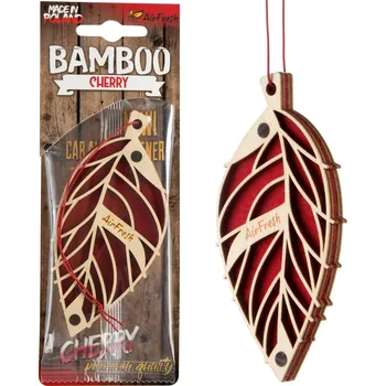 Vůně do auta AirFresh Vůně do auta BAMBOO Cherry - elegantní dřevěný osvěžovač