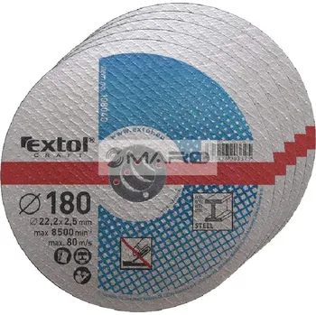 Řezný kotouč Extol Craft Kotouč řezný na kov 180 x 22,2 x 2,5 mm (sada 5 ks), 108040