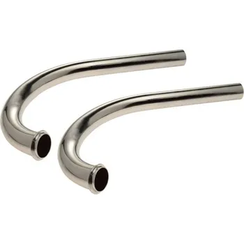 Výfuk pro motocykl Jawa 250/590 - 350/354 - 350/360 - 350/361 - chromová kolena výfuku na doutníky (výfukové koleno pravé + levé)