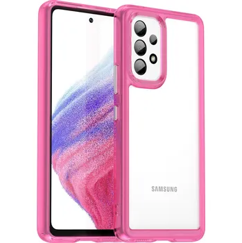 Pouzdro na mobilní telefon Outer Space case pouzdro / kryt pro Samsung Galaxy A33 5G clear / pink