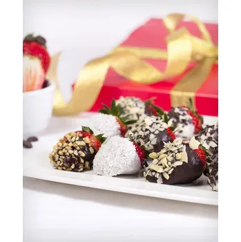 Sušené ovoce Jahody v čokoládě mix Mini (XS)