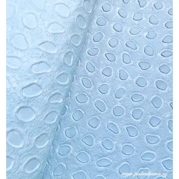 Umělecký papír Sapaimport Morušový papír ražený se vzorem puntíků - modrý Velikost: 23x32 cm