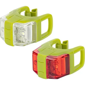 Cyklosvítilna KELLYS Osvětlení set KLS TWINS II, Lime Green