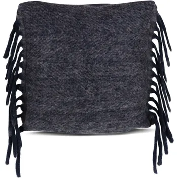 Polštář Gert Snel Polštář čtverec vlněný s třásněmi 45 x 45 modrý 4402