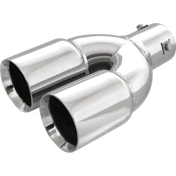 Koncovka výfuku Automax Dvojitá koncovka výfuku , 2x 75 mm, kulatá