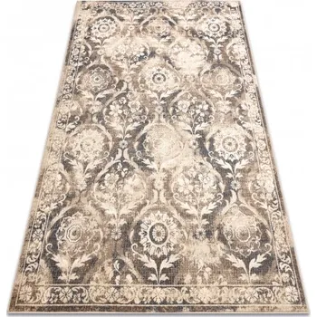 Koberec Makro Abra Vlněný kusový koberec NAIN 7601/50977 béžový / modrý Rozměr: 80x150 cm