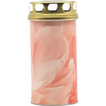 Svíčka Svíčka hřbitovní dekor růže (hoří 3,5 dne)