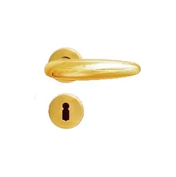 Dveřní kování BERNAT MOUNTING BERNAT Decent rozetové kování II. Provedení: BB (pokojový klíč), Povrchová úprava: surová mosaz