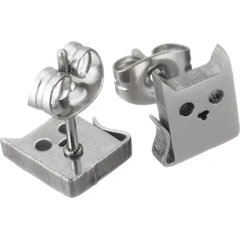 Souprava šperků Náušnice pusety kočky chirurgická ocel VL 317