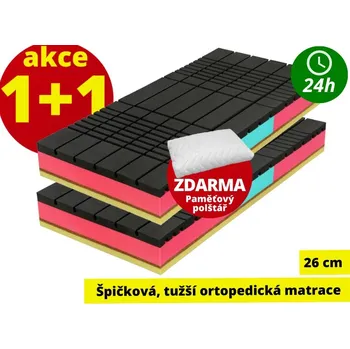 Matrace Matrace za hubičku.cz Lotus 85 x 195 bytelná, extra vysoká česká sendvičová matrace