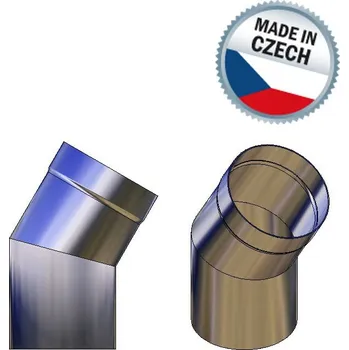 Kouřovod Koleno Ø 140 mm - 30°