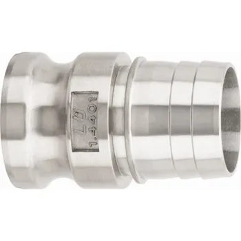 LÜDECKE KAMLOK SNOW TRN SKS - AISI 316, vsuvkový trn Dn 25 1", 25-28 mm, 60 bar