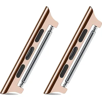 Řemínek na hodinky Sada kovových úchytů / spon pro uchycení 22mm řemínku Apple Watch 41mm / 40mm / 38mm - Rose Gold