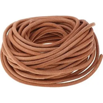 Řemínek průměr 6mm z pravé hovězí kůže kulatý KU 013-1