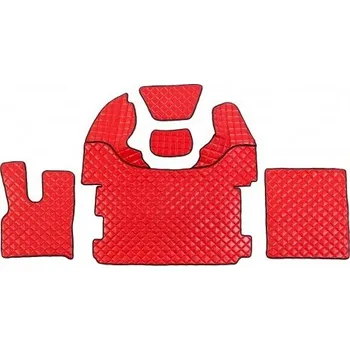 autokoberec Koberce kožené pro DAF 106XF od 2013 AUTOMAT, červená barva