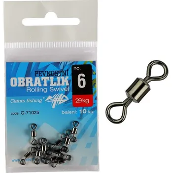 Giants fishing Pevnostní obratlík Rolling Swivel 10ks Velikost: vel. 14