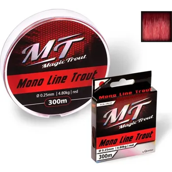 Magic Trout vlasec Mono Line Trout 300 m / 0,18 mm / 2,70 kg / RED
