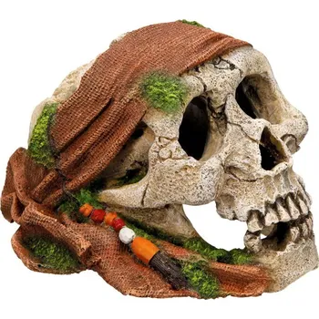 Dekorace do akvária Nobby akvarijní dekorace pirátská lebka 17,5 x 13,8 x 11,2 cm