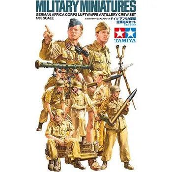 Plastikový model DAK Luftwaffe Artilery Crew Set (Tamiya 1:35) > 1:35