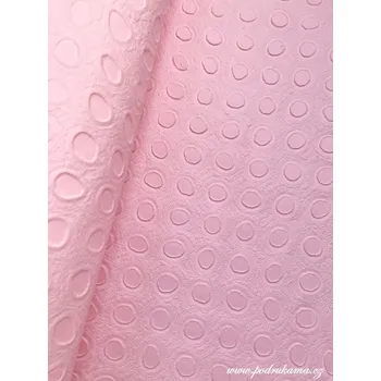 Umělecký papír Sapaimport Morušový papír ražený se vzorem puntíků - růžový Velikost: 23x32 cm