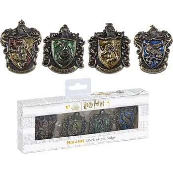 Přívěsek Sada kovových odznaků Harry Potter - Erby koleji