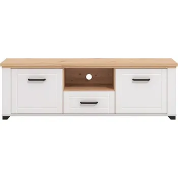 Televizní stolek TV stolek Lotta - bílá/dub artisan