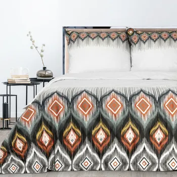 Povlečení Povlečení ETNO 01 100% saténová bavlna 1x 220x200 cm, 2x povlak 70x80 cm francouzské povlečení MyBestHome