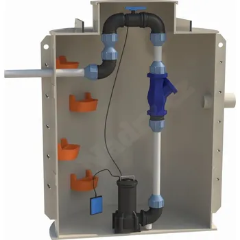 Přečerpávací stanice k obetonování gravitační PSOG-4 - rodinný dům