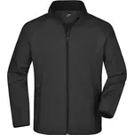 James&Nicholson Pánská softshellová bunda JN1130 Black-Black S
