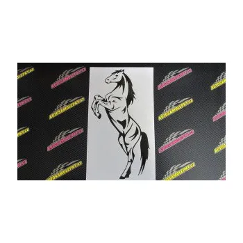 Samolepící dekorace SAMOLEPKA Kůň 046 levá na zadních (10 - červená) NA AUTO, NÁLEPKA, FÓLIE, POLEP, TUNING, VLASTNÍ TEXT, TISK, AUTOSAMOLEPKY.cz, POLEPY, OBRÁZEK, LOGO, SAMOLEPKY