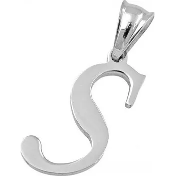 Přívěsek Písmeno S - ocelový přívěsek