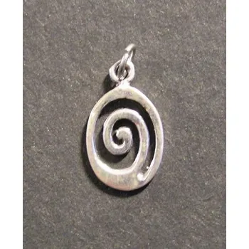 Přívěsek Ohraničená spirála - stříbrný přívěsek / přívěsek ze stříbra