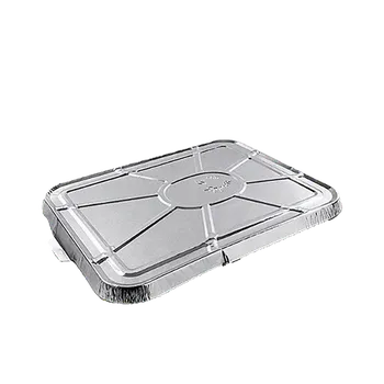 Jednorázové nádobí EcoPack Hliníkové ALU víčko pro hliníkovou menu misku 227x177 mm bal/100 ks