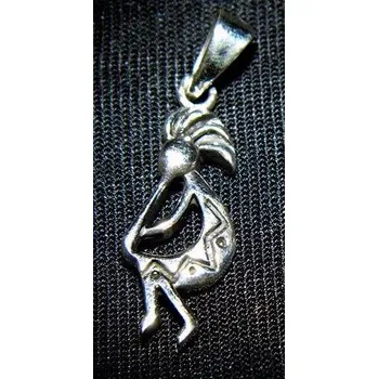 Přívěsek Sedící kokopelli - přívěsek ze stříbra