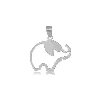 Přívěsek Průhledný slon - stříbrný přívěsek