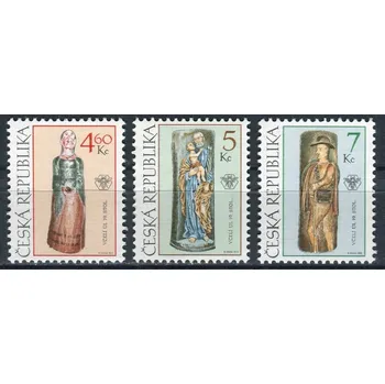 Poštovní známka Česká pošta (1999) č. 229 - 231 ** - Česká republika - Lidové umění Včelí úly