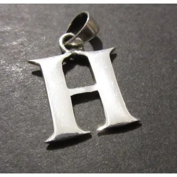 Přívěsek Písmeno H - přívěsek ze stříbra