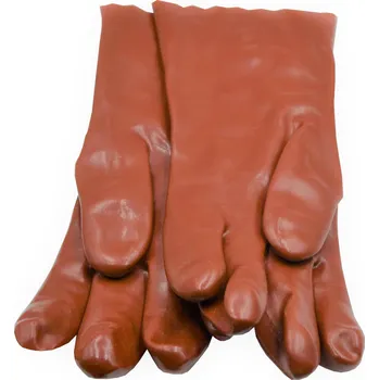 Pracovní rukavice Koření Skýpala Rukavice gumové udírenské červené dlouhé 35 cm