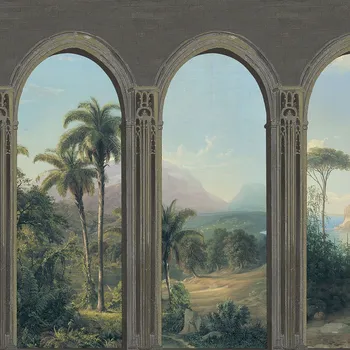 Tapeta Hnědá vliesová tapeta na zeď, Podloubí, M59289D, Adéle, Ugépa