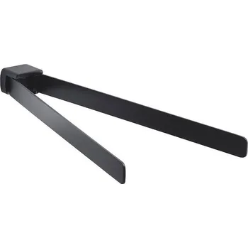 Držák na ručník Pirenei držák ručníků dvojitý 350 mm, černý